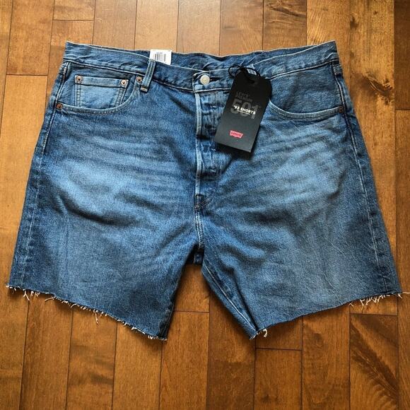 NWT Vintage Levis Blue 501 '93 shorts NWT size 38 - Picture 8 of 9